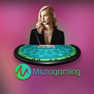 WINLOT live blackjack game with cards and dealer at the table